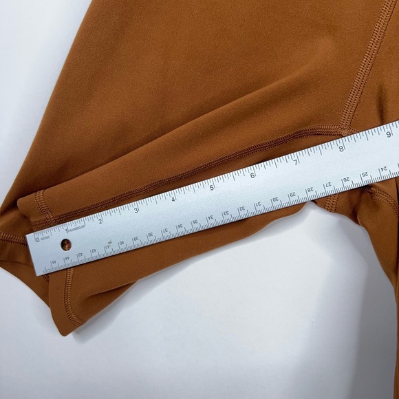Lululemon Align Short 8" Copper Brown High Rise Lounge Athleisure Fall Size 4 - Picture 7 of 8
